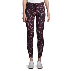 Betsey Johnson performance leggings Black/Merlot NWT Sz M